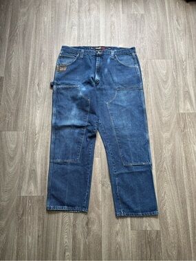 Wrangler Riggs Double Knee Jeans 40x31 Workwear Heavy Duty